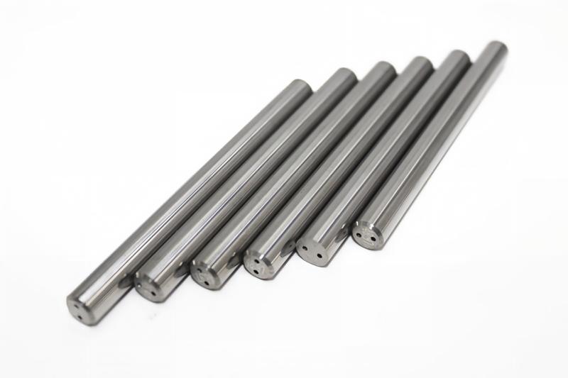 Aste in carburo di tungsteno di alta qualità con 2 fori elicoidali per il refrigerante 4 aste in carburo di tungsteno con fori per il refrigerante
