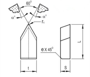 hartgelötete Spitzen aus Wolframkarbid