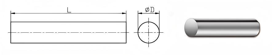 高性能K10 K20 K30タングステンカーバイドバーストック3 タングステンカーバイドバー図面